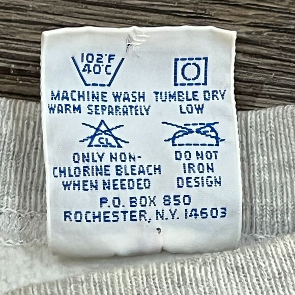 Vintage 90s Champion Reverse Weave Blank Gray Sweatshirt Made in USA Men's XL - Picture 5 of 8